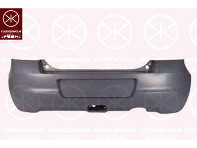 Bumper, w/primer, Rear, not for trim level: Sport
