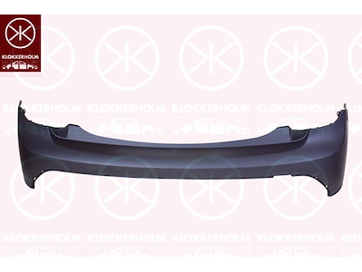 Stötfångare, m/grundlack, Bak