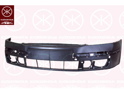 Bumper, Front, Smooth, with hole(s) for park distance control