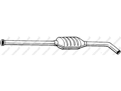 Centre Muffler, See accessories list for additionally required parts:  