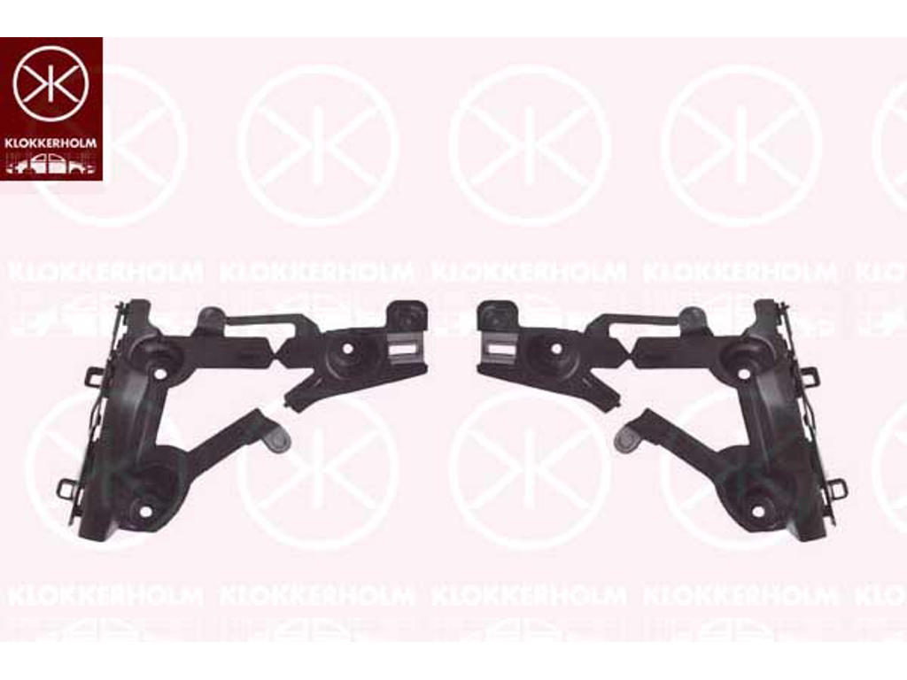 Mounting Bracket, bumper, Set, Rear, Plastic