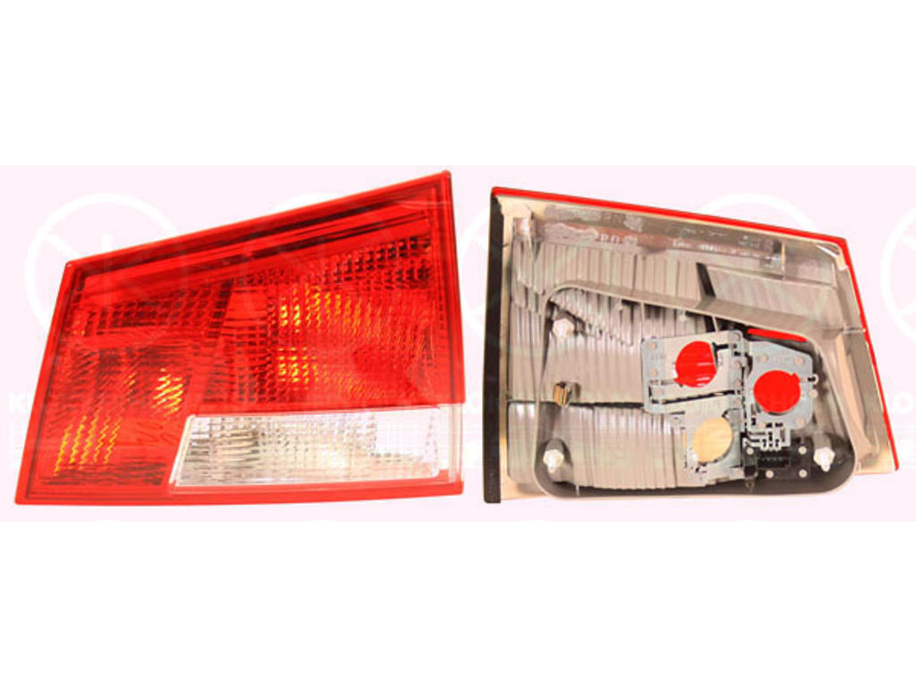 Tail Light Assembly, without bulb holder, Right, Inner Section, Indicator Colour: white