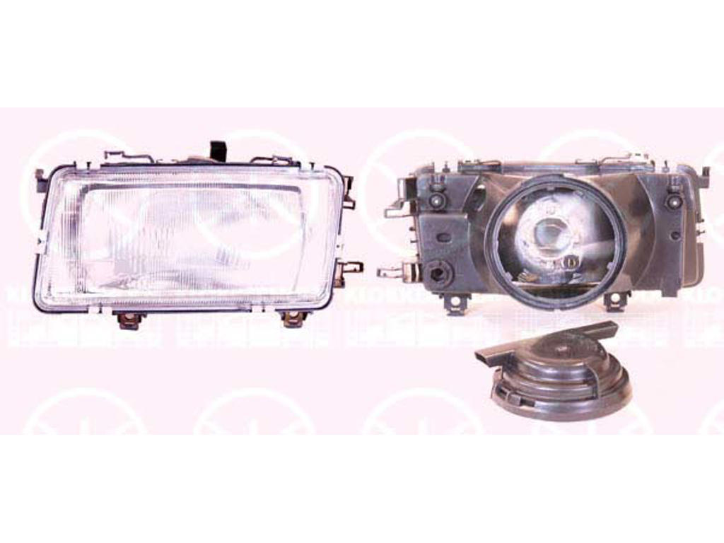 Headlight, H4, without motor for headlamp levelling, Right, Illuminance [lx]: 20