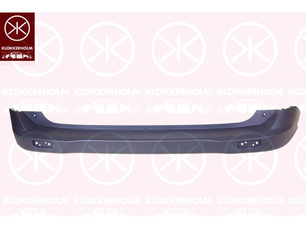 Bumper, Rear, grey