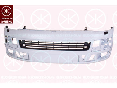 Bumper, w/primer, Front, with hole(s) for fog lights, with hole(s) for washer nozzle