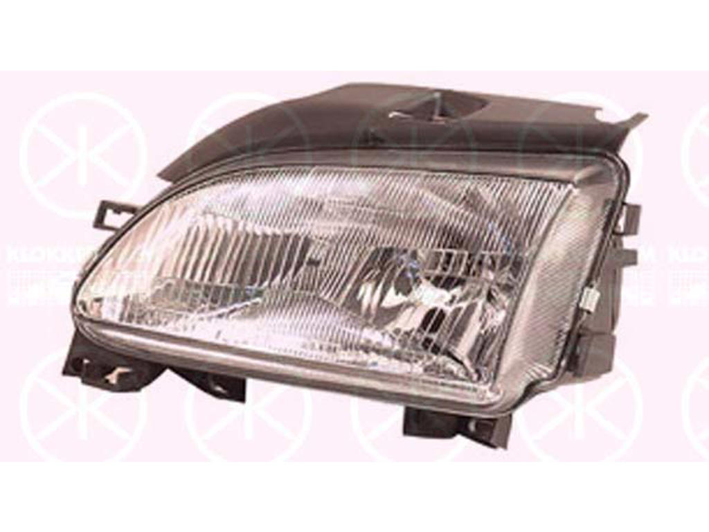 Headlight, H4, for vehicles with headlight levelling, Carello, Right, Illuminance [lx]: 17.5