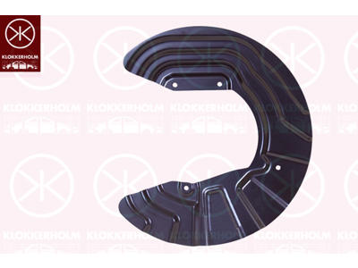 Bromssköld, framaxel höger, för bromsskivediameter [mm]: 328, Diameter 1/diameter 2 [mm]: 370/150, aluminium