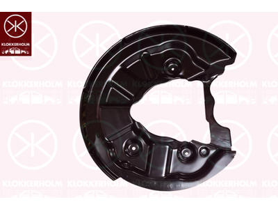 Bromssköld, Bakaxel höger, 4WD, för bromsskivediameter [mm]: 310