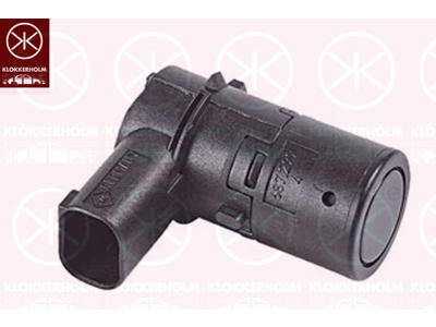 Sensor, parkeringshjälp, Bak, Valeo, Antal stickkontakter: 3, svart, ultraljudsensor