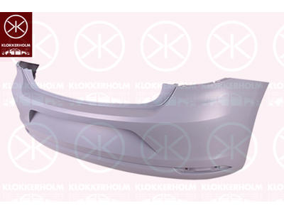 Bumper, w/primer, Rear, not for trim level: Blue Motion 