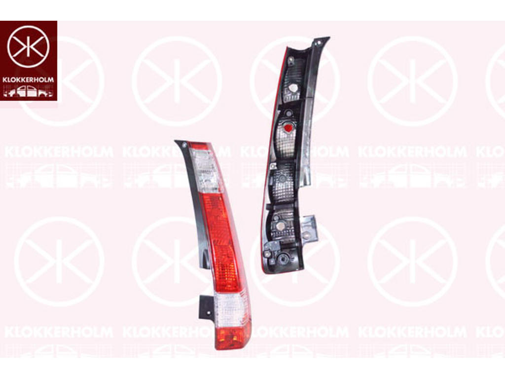 Задний фонарь, без держателя лампы, справа