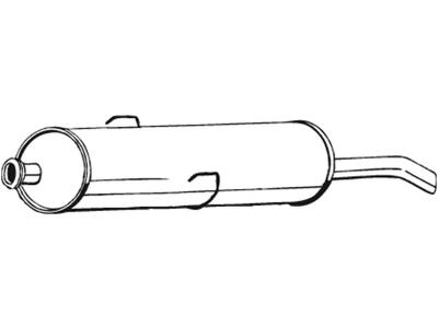 Rear Muffler, See accessories list for additionally required parts:  