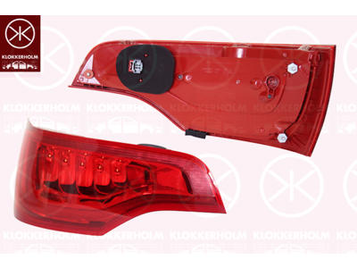 Kombinationsbackljus, LED, med lamphållare, Höger