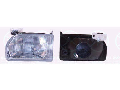 Headlight, H4, for vehicles without headlight levelling, Depo, Left, Illuminance [lx]: 20