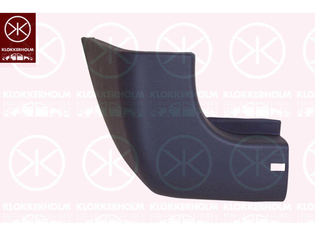 Bumper, grey, Left Rear