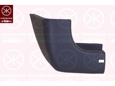 Bumper, grey, Left Rear