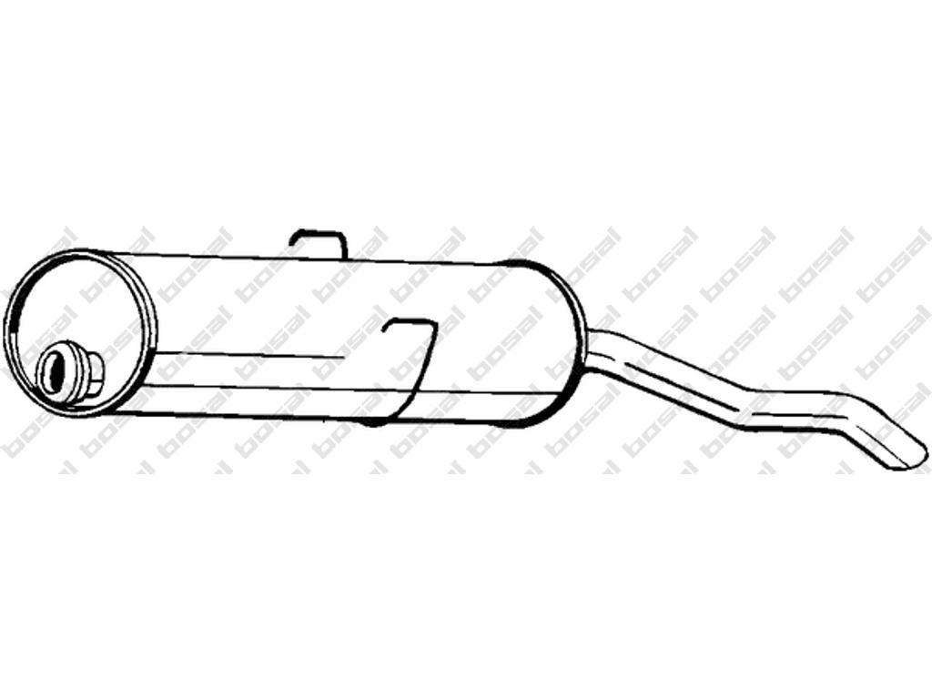 Silencieux arrière, dautres articles nécessaires: cf. liste daccessoires:  