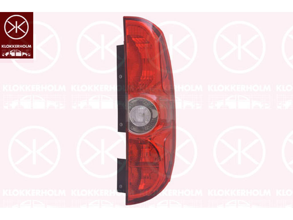 Tail Light Assembly, for vehicles with back doors, without bulb holder, Right