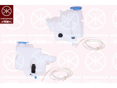 Washer Fluid Reservoir, window cleaning, with sensor for washer fluid level, for vehicles with headlamp cleaning system, with pump, Capacity [litre]: 5.5