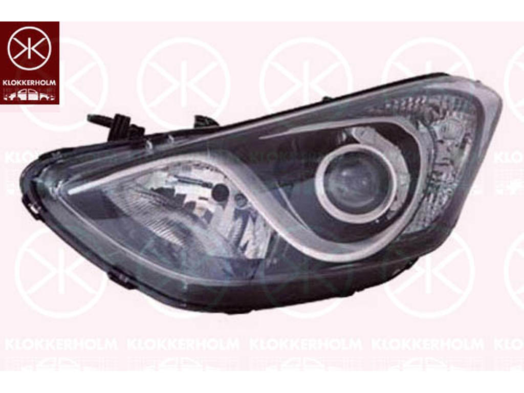 Headlight, Left, Illuminance [lx]: 12.5, H7/H7, with motor for headlamp levelling