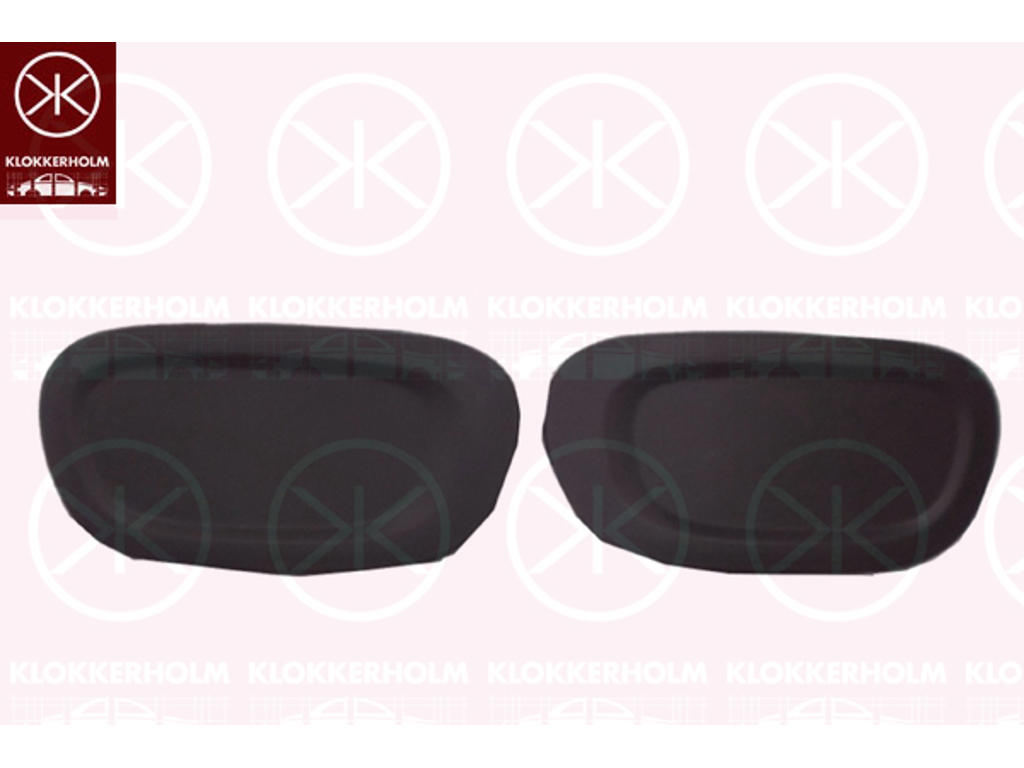 Cover, bumper, Front, Set, black