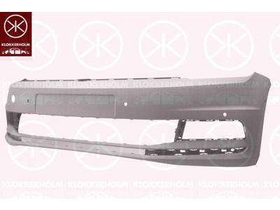Bumper, w/primer, Front, with hole(s) for park distance control, Number of bores: 6