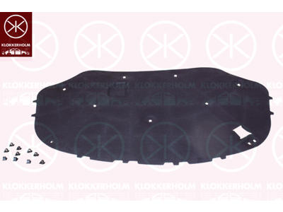 Engine Compartment Noise Insulation, Centre Section, Fitting Position: Bonnet