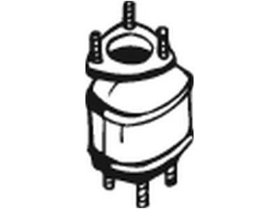 Catalytic Converter, with mounting parts, Euro 4