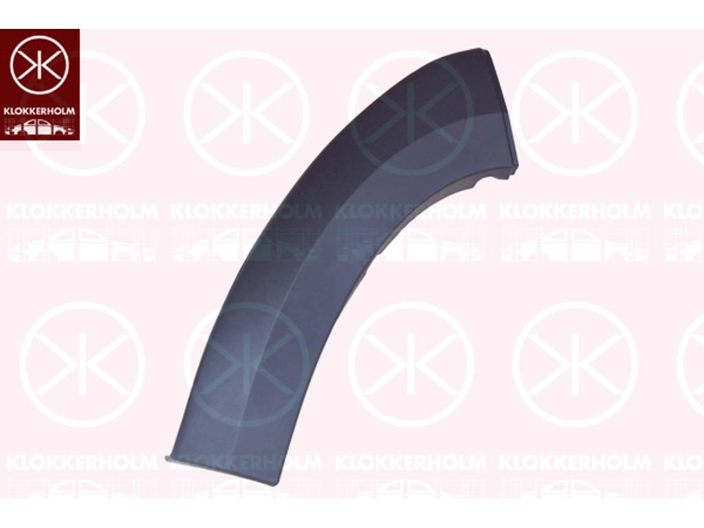 Baguette et bande protectrice, pare-chocs, pour véhicules avec écartement des roues élargi, gris, avant droite, Partie extérieure