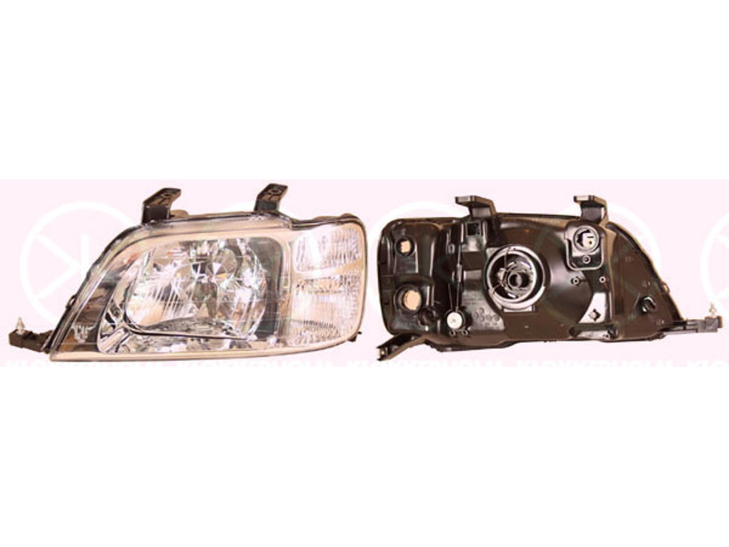 Huvudstrålkastare, H4, utam ställmotor för lysviddsreglering, Höger, Ljusstyrka [lx]: 12.5