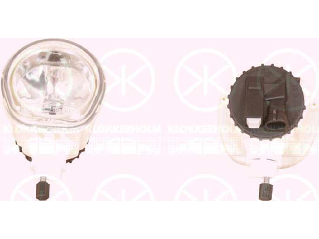 Front Fog Light, H1, Front, with bulb holder