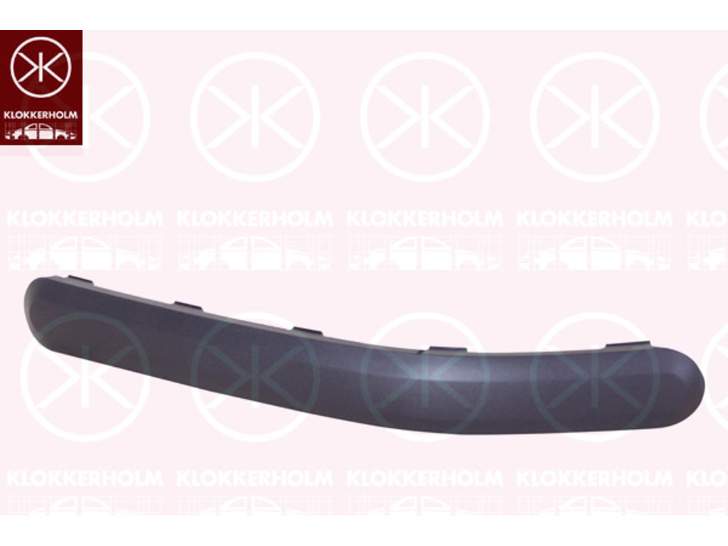 Trim/Protection Strip, bumper, black, Left Rear