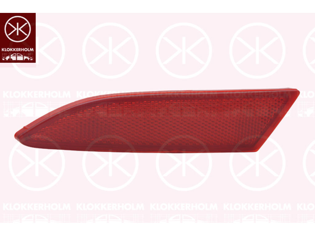 Reflex, röd, vänster bak