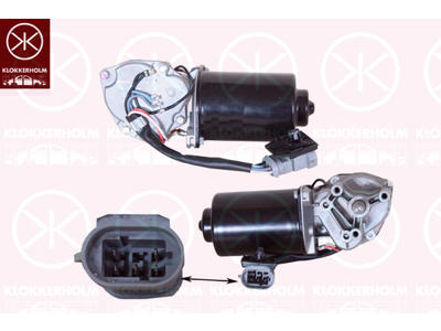 Wiper Motor, Front, Valeo, Voltage [V]: 12