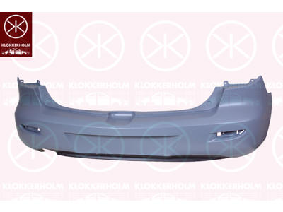 Bumper, Partial primed, Rear
