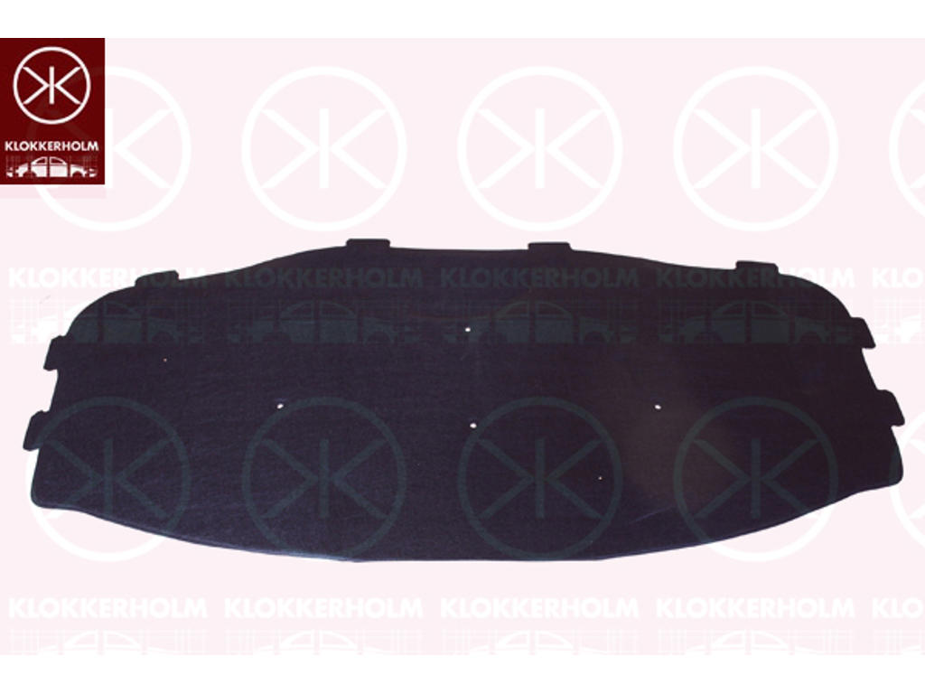 Engine Compartment Noise Insulation, Centre Section, Fitting Position: Bonnet