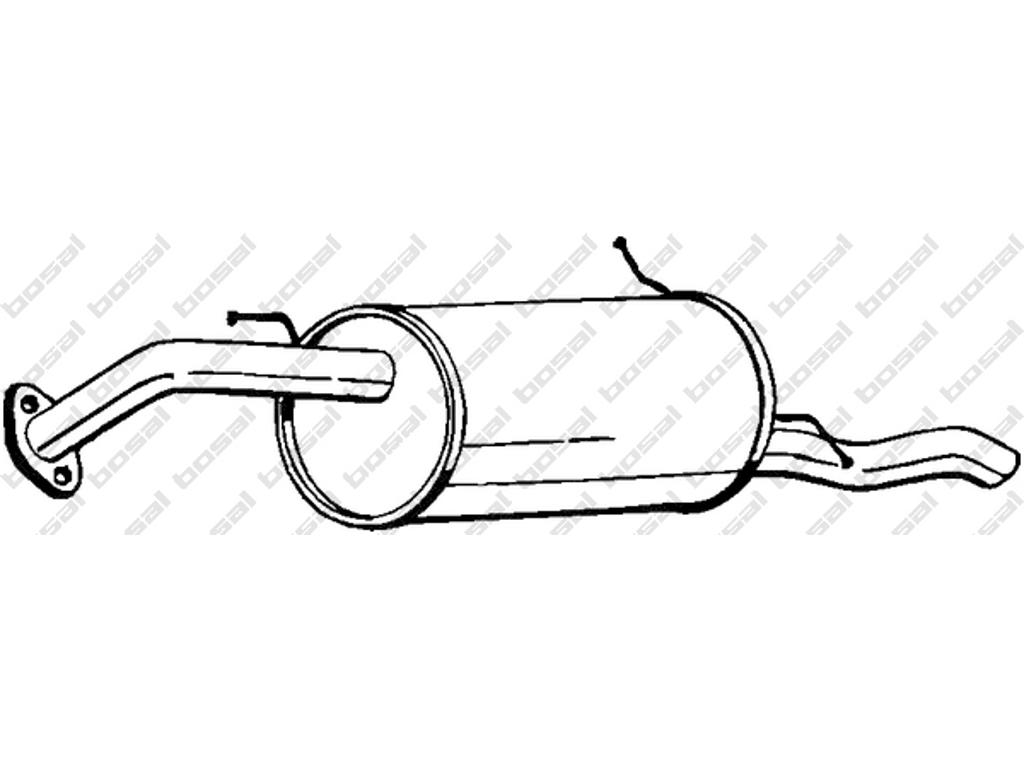 Глушитель выхлопных газов конечный, дополнительно необходимые артикулы (см. прилагаемый лист):  