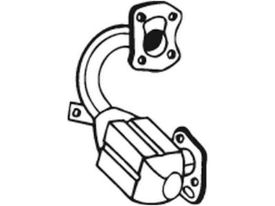 Catalytic Converter, with mounting parts, Emission Standard: Euro 3