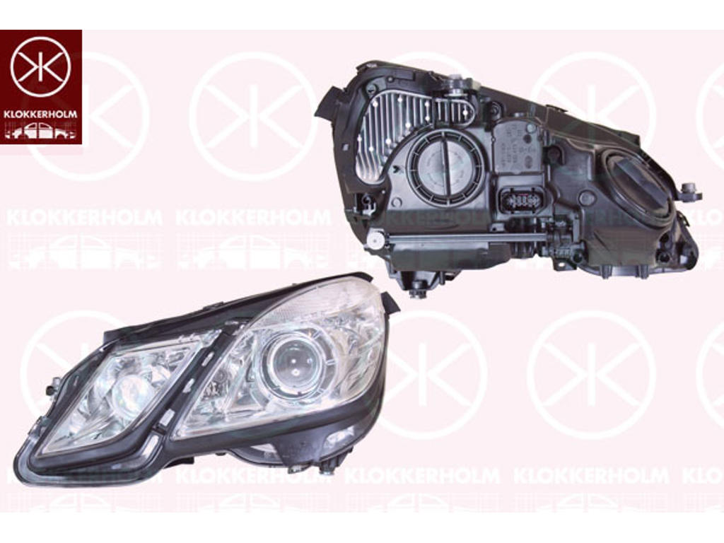 Headlight, without control unit for Xenon, with dynamic bending light, with indicator (LED), Bi-Xenon, with motor for headlamp levelling, Hella, Right, Illuminance [lx]: 20