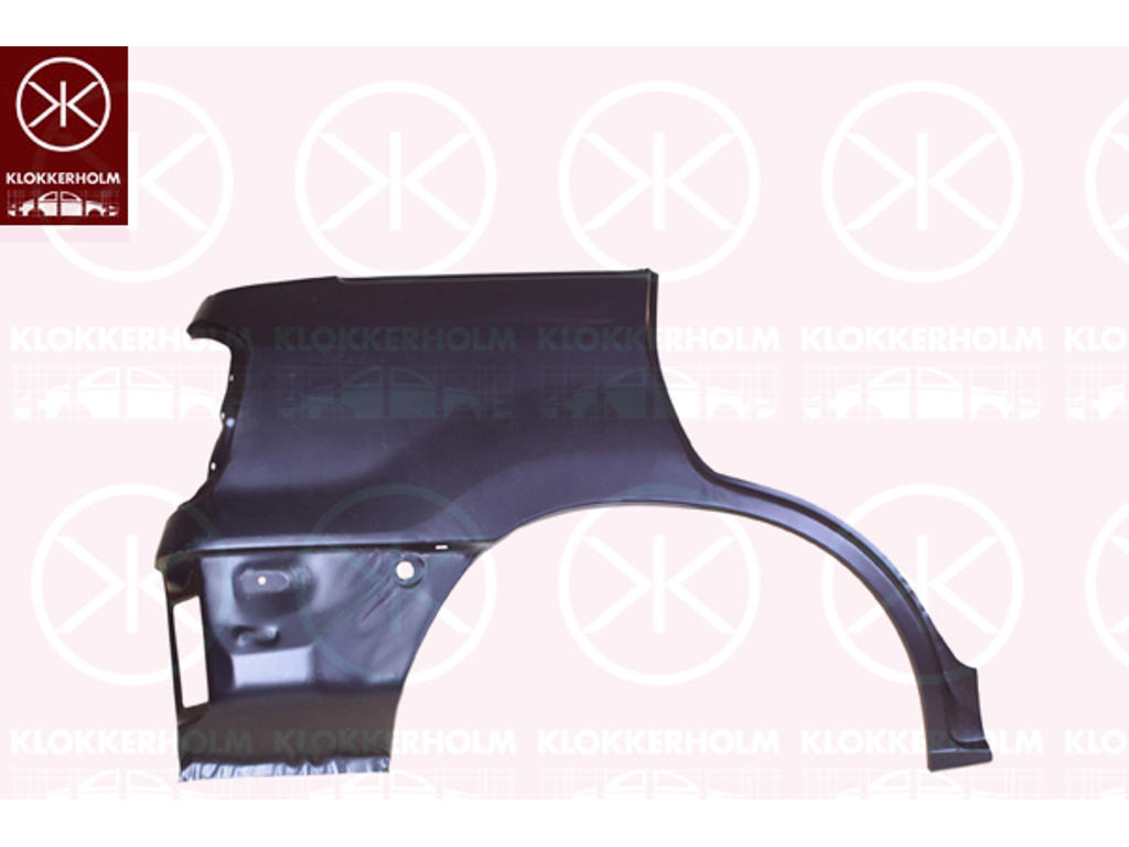 Quarter Panel, 4-dr, Wheel Arch Border, Repair Panel, Right Rear