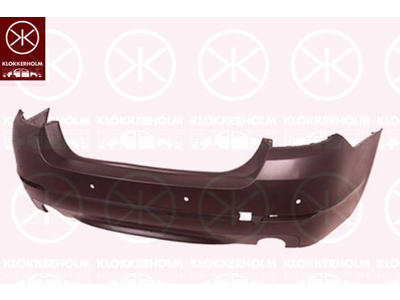 Bumper, w/primer, Rear, with hole(s) for park distance control