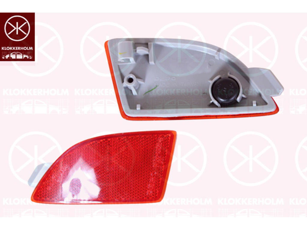 Reflector, 5-drs, red, Left Rear