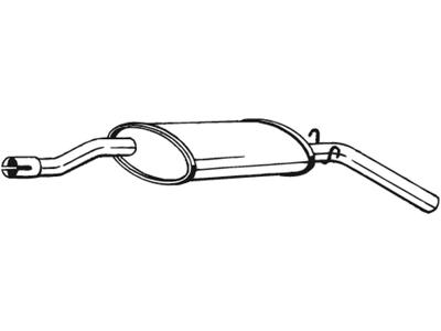 Rear Muffler, See accessories list for additionally required parts:  