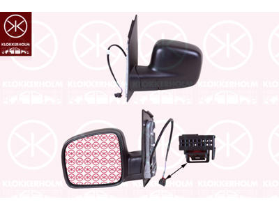 Exterior Mirror, Left, for electric mirror adjustment, Heatable, without aerial, Aspherical