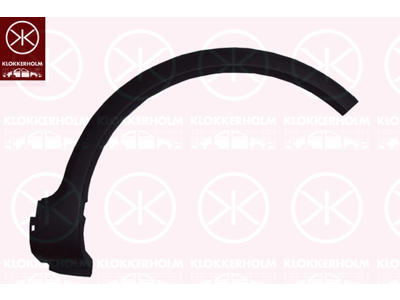 Flaring, wing, Plastic, Left Rear, Trim Level: CROSSOVER, black
