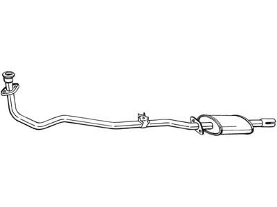 Front Muffler, See accessories list for additionally required parts:  