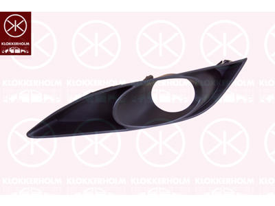 Ventilation Grille, bumper, Right Front, with hole(s) for fog lights