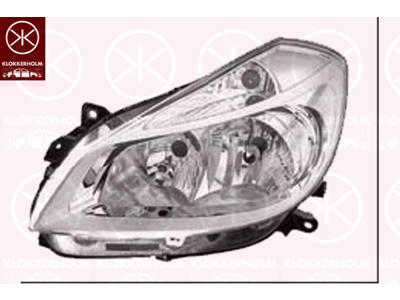 Forlygte, H7/H1, uden indstillingsmotor for LWR, Valeo, højre, Lysstyrke [lx]: 12.5