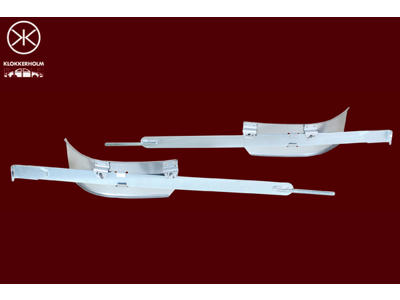 Steel Strap, fuel tank, with reinforcement, Set, only in connection with: PLASTIC TANK