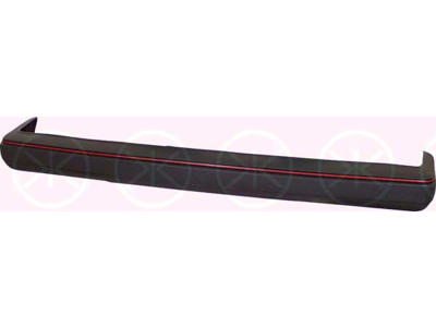 Bumper, Rear, with trim strip, red